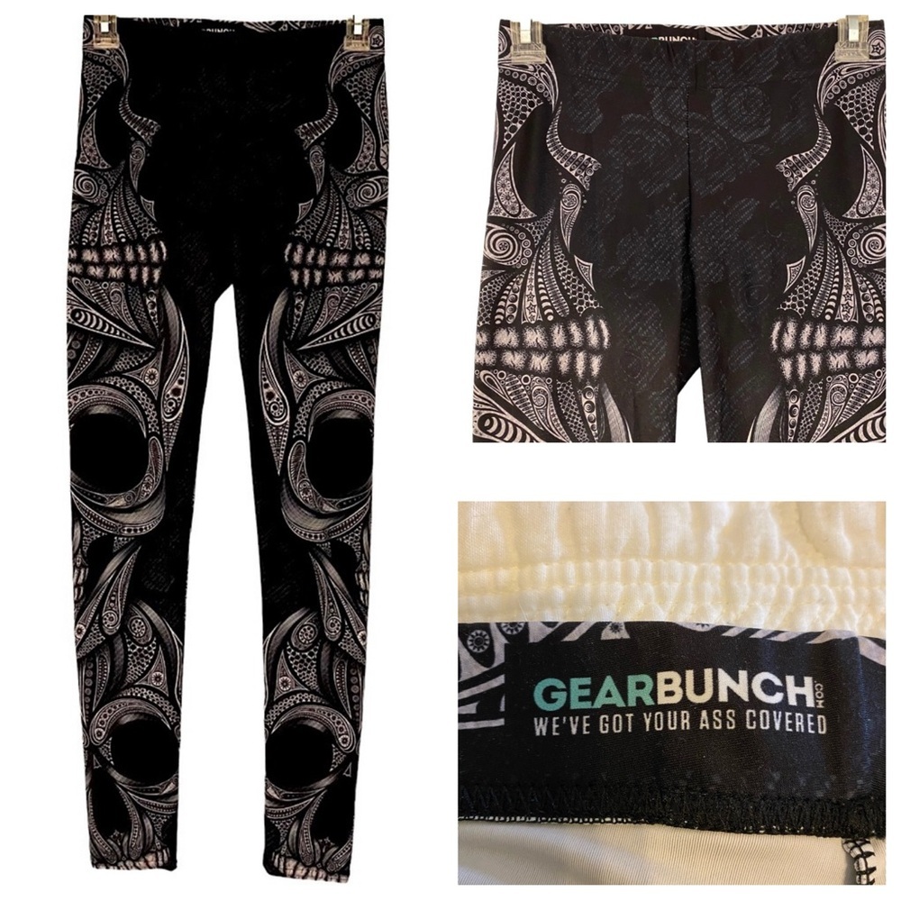 Gear Bunch Sugar Skull Leggings Size Small‎